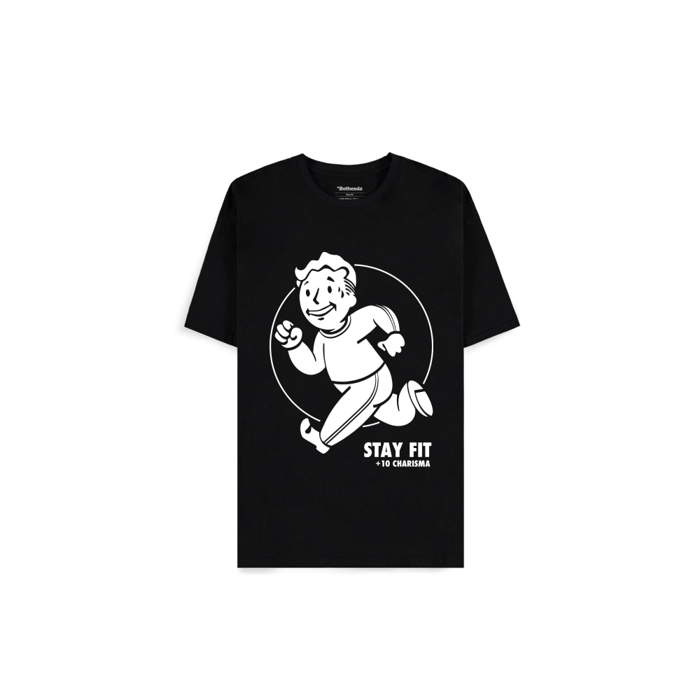 Fallout - Fallout 4 - Stay Fit Heren T-shirt - Zwart